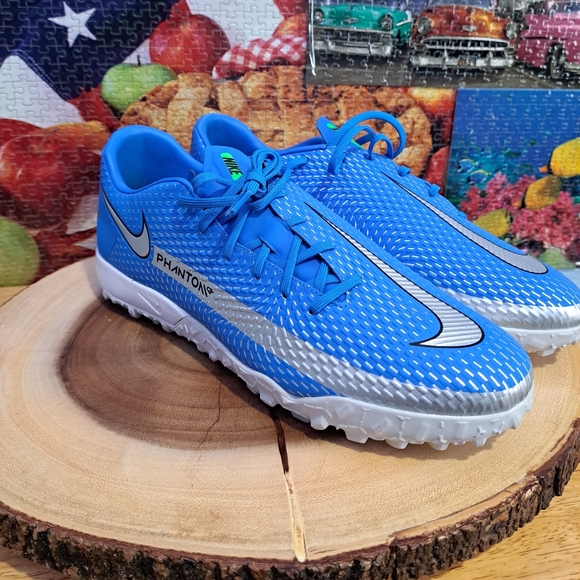 Nike Phantom GT2 Academy Dynamic Fit MG blue Mens Size 11.5 indoor turf - Picture 5 of 7